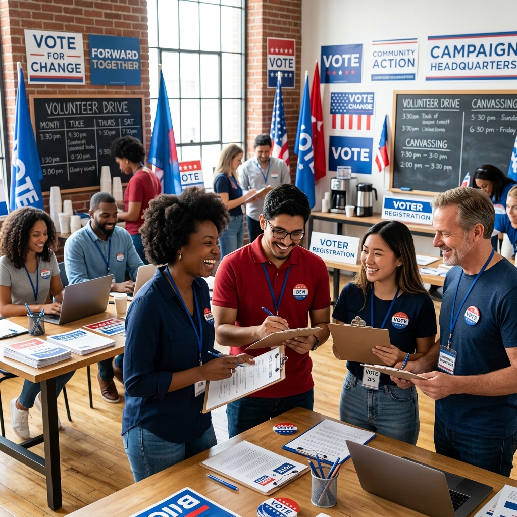 Campaigning team using VoterPoint 360